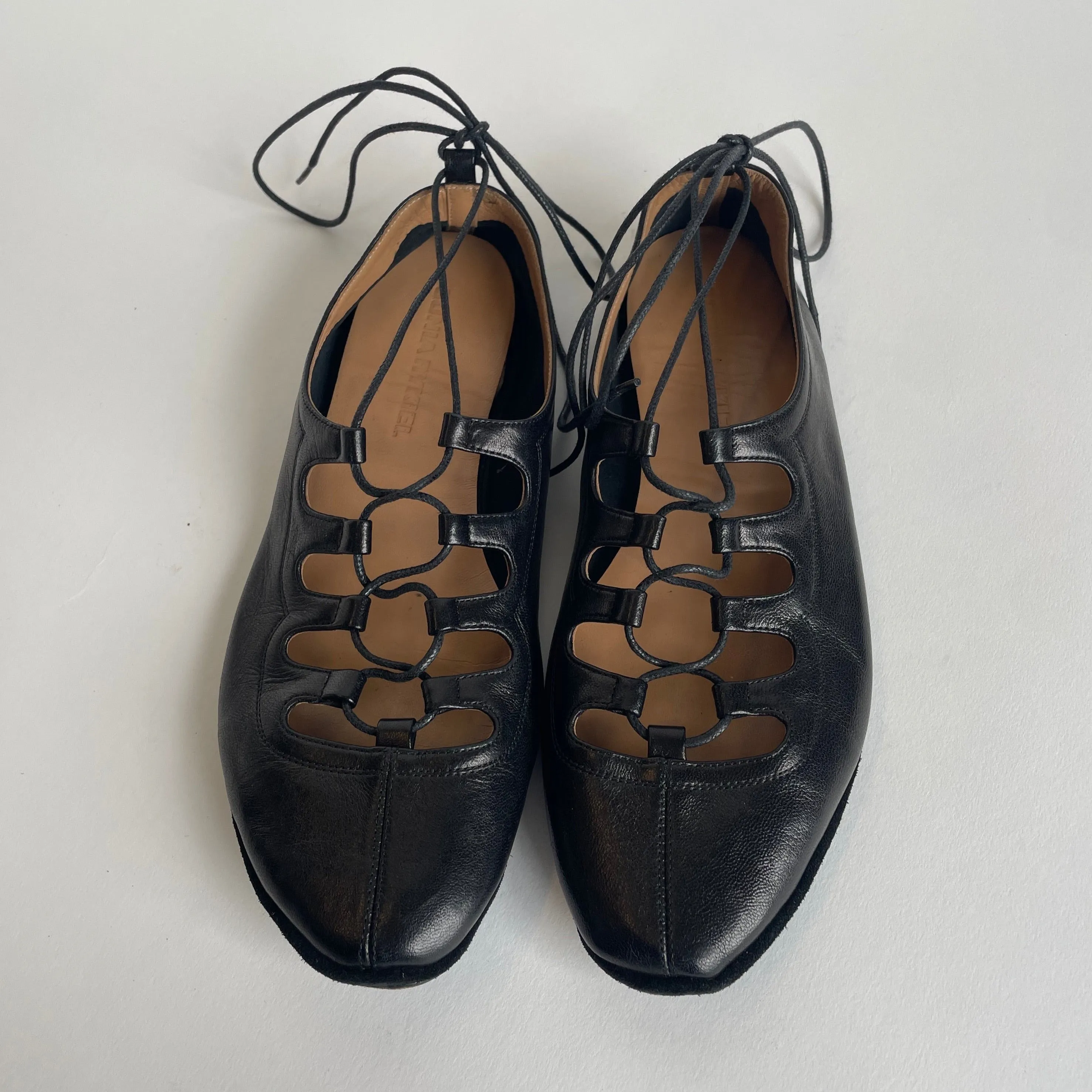 sonia rykiel lace-up ballet flats
