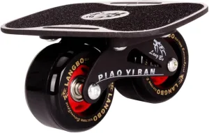 Sosoport Aluminum Alloy Skateboard Deck Split Design Anti-Slip Surface Drift Board for All Ages Easy to Ride