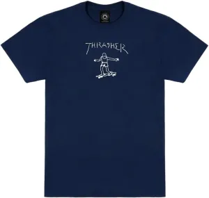 Spitfire Thrasher Men's S/S T-Shirt Gonz Skate T-Shirt, XX-Large Navy Blue