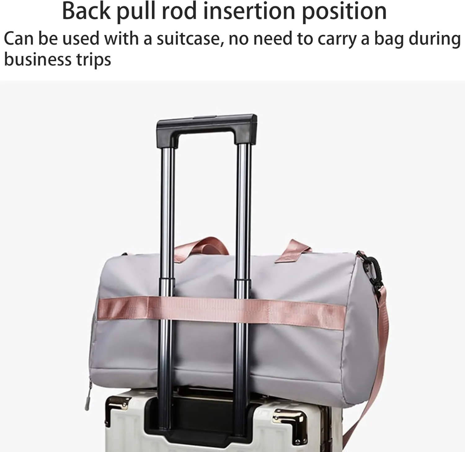 Sports Gym Bag Duffle Bag with Shoes Compartment, Waterproof Travel Duffle Bag for Gym Swimming Vacation