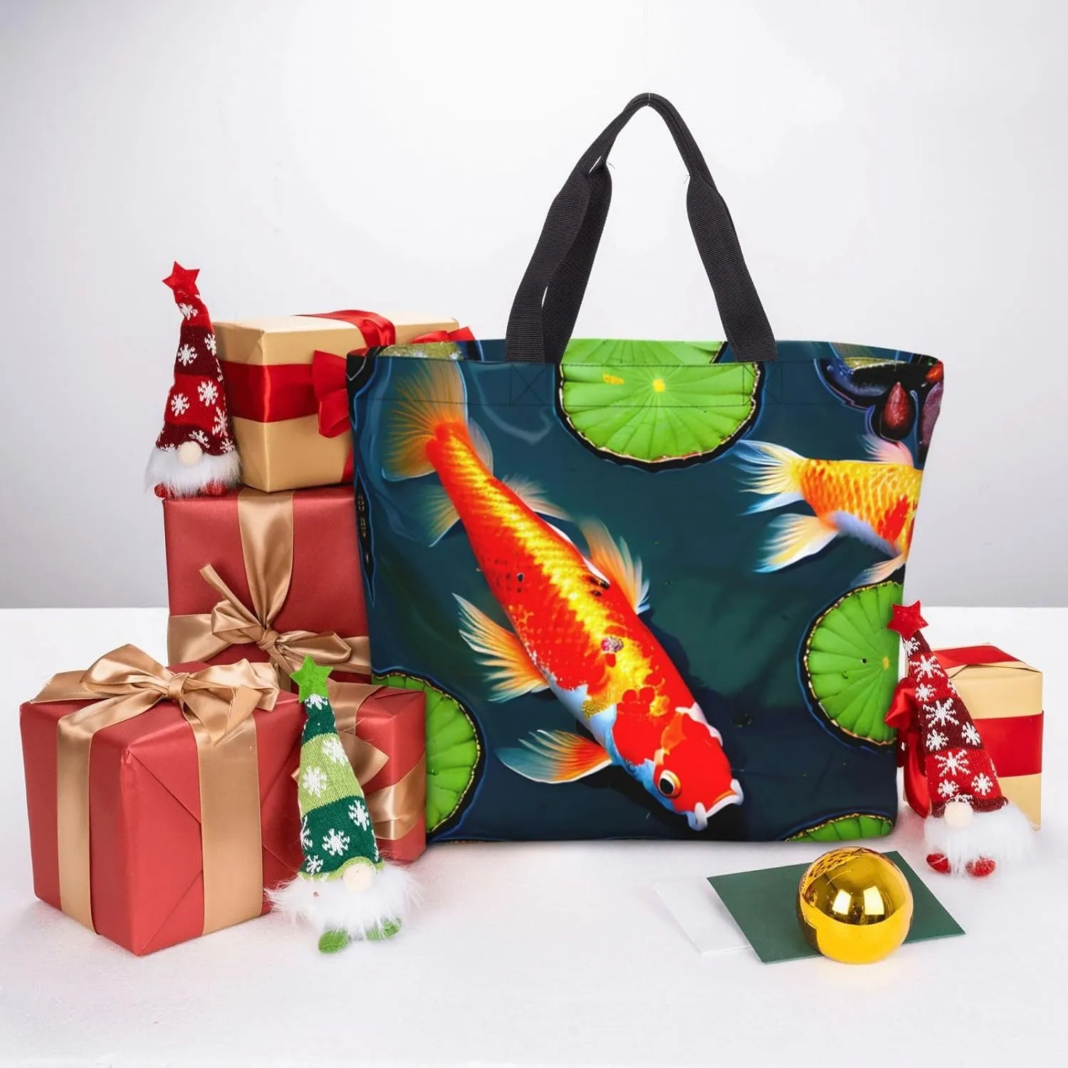 SSIMOO Llama In A Scarf Trendy Fashion Shopping Bags,Zippered Convenience Bag,Shopping Tote And Shoulder Bag