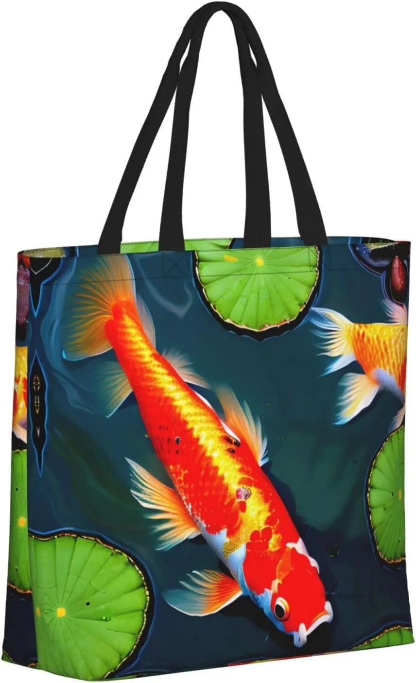 SSIMOO Llama In A Scarf Trendy Fashion Shopping Bags,Zippered Convenience Bag,Shopping Tote And Shoulder Bag