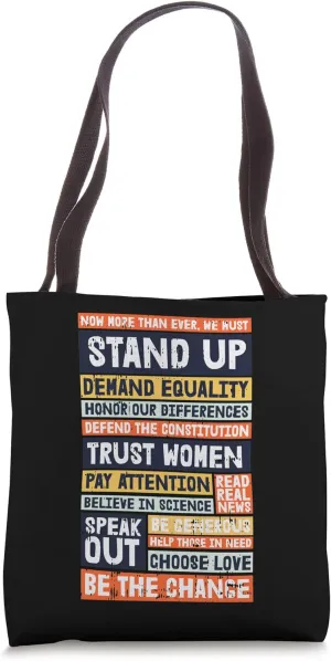 Stand Up Equality Be The Change Black Lives Matter Gifts Tote Bag