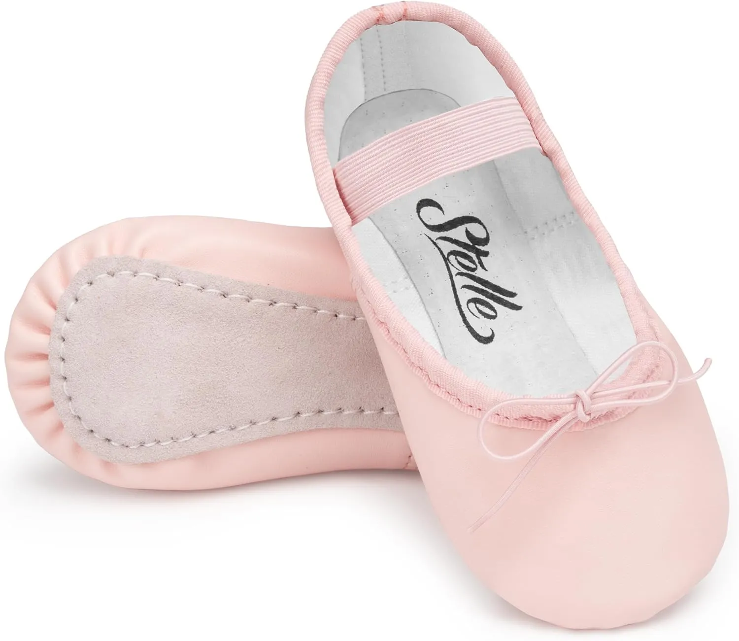 Stelle Ballet Shoes for Girls Toddler Dance Slippers PU Leather Boys Ballerina Shoes for Toddler/Little Kid/Big Kid/Women