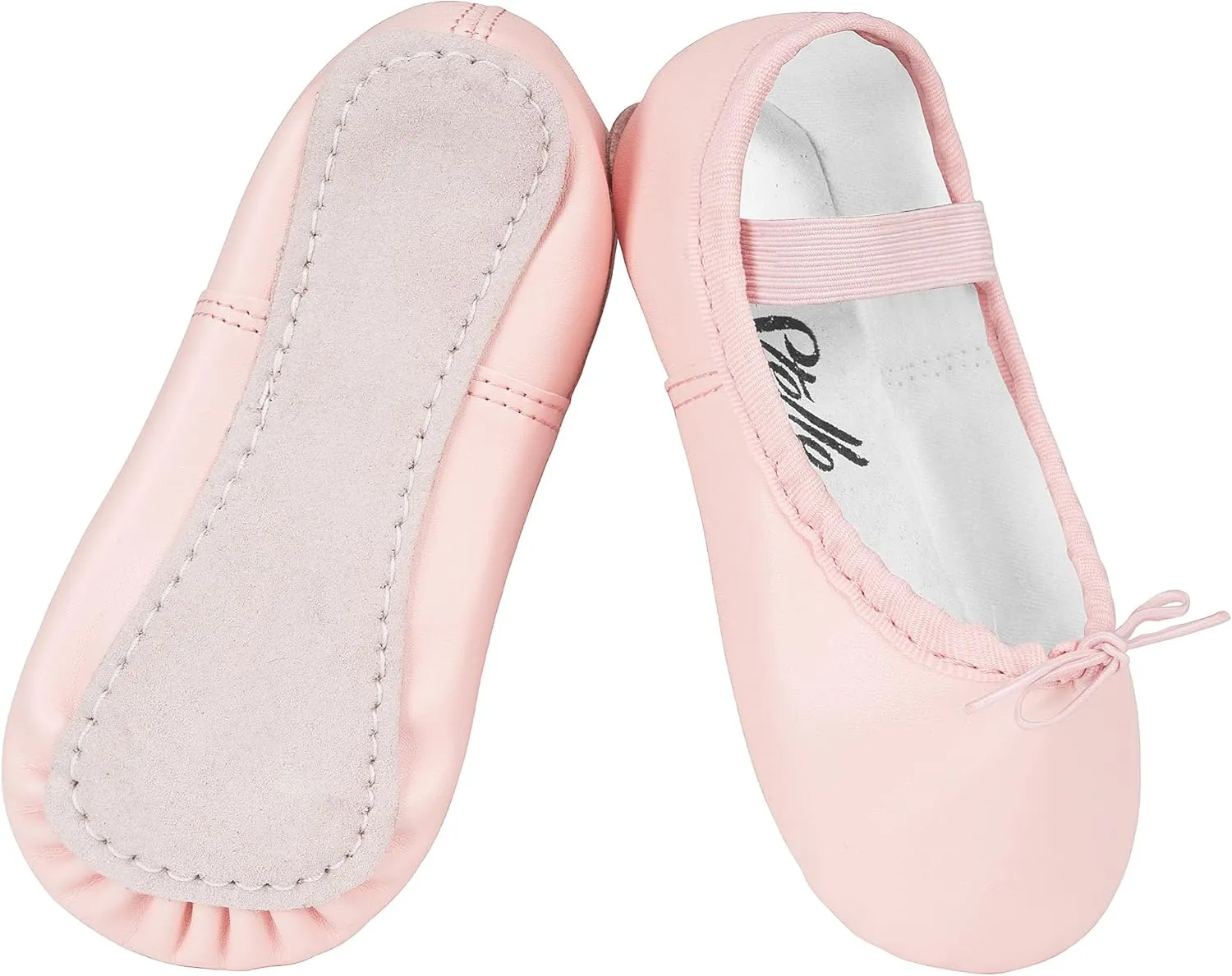 Stelle Ballet Shoes for Girls Toddler Dance Slippers PU Leather Boys Ballerina Shoes for Toddler/Little Kid/Big Kid/Women