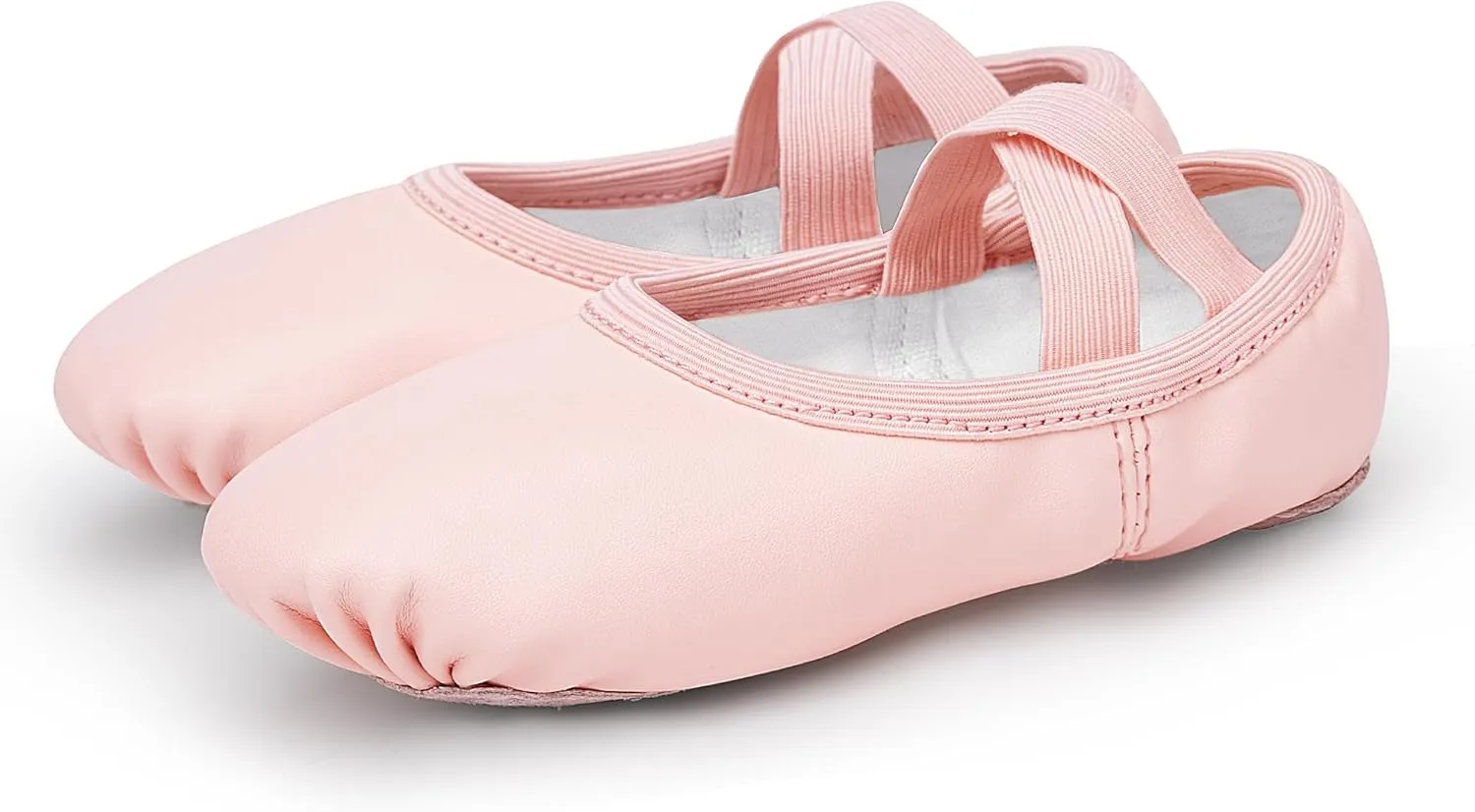 Stelle Ballet Shoes for Girls Women PU Leather Dance Slippers Boys Ballerina Shoes for Toddler/Little Kid/Big Kid/Women