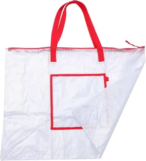 Storage Bag for Posters Art Portfolio Holder with Durable Zipper Transparent Organizer for Teachers Artists and Students for Artwork and Bulletin Boards