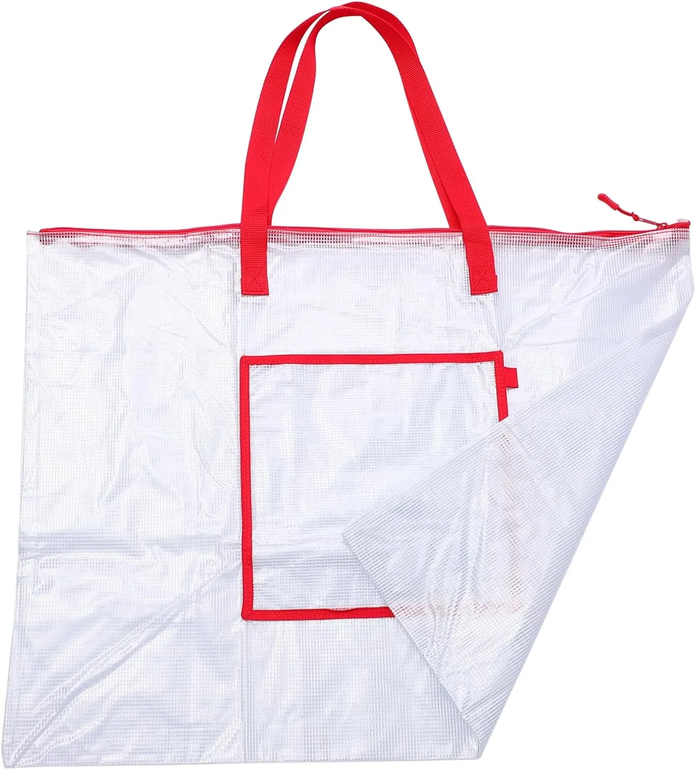 Storage Bag for Posters Art Portfolio Holder with Durable Zipper Transparent Organizer for Teachers Artists and Students for Artwork and Bulletin Boards