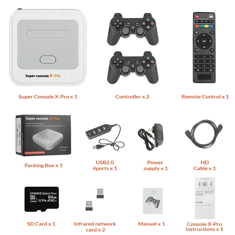 Super Console X Pro 4K Retro Game Box 54  Emulator – 50000 in 1