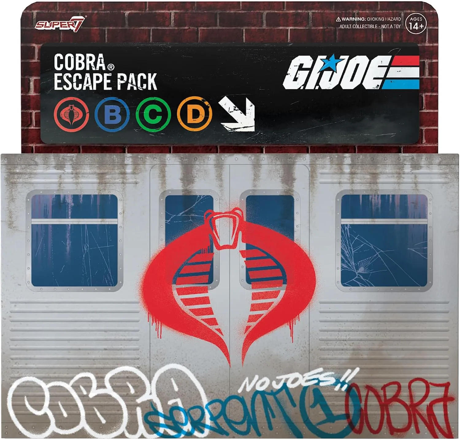 Super7 G.I. Joe Cobra Escape Pack with Nurse Baroness, Old Lady Cobra Commander, City Worker Destro - (3-Pack) 3.75" GI Joe Action Figures with Accessories Collectibles and Retro Toys