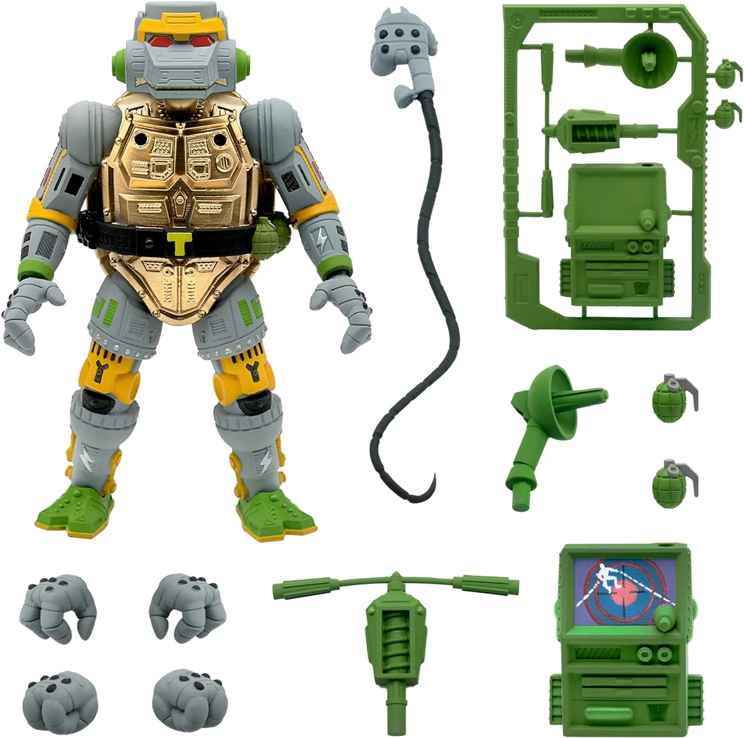 Super7 ULTIMATES! Teenage Mutant Ninja Turtles Metalhead - 7" TMNT Action Figure with Accessories Classic Cartoon Collectibles and Retro Toys