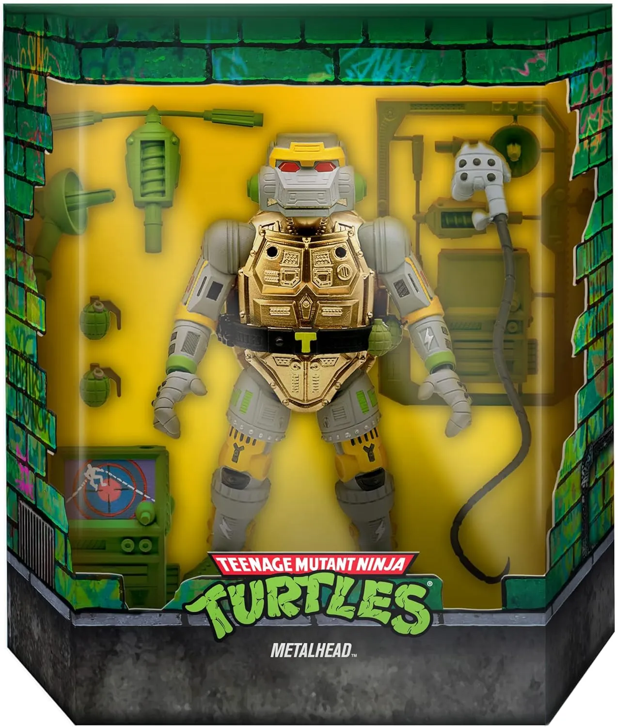 Super7 ULTIMATES! Teenage Mutant Ninja Turtles Metalhead - 7" TMNT Action Figure with Accessories Classic Cartoon Collectibles and Retro Toys