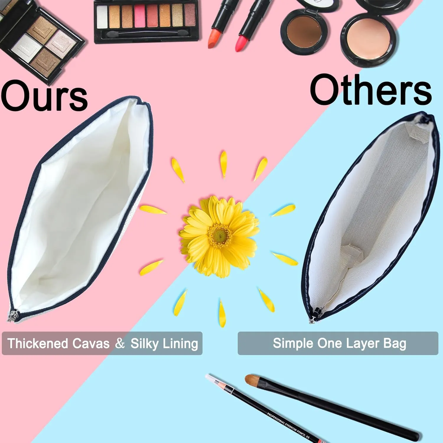 Sweet 16 Gifts for Girls, Sweet Sixteen Gifts for 16 Year Old Girl Makeup Bags, 2009 Cool 16th Birthday Decorations for Teenage Girls Gift Ideas, Sister, Daughter, Cosmetic Travel Pouch, Christmas