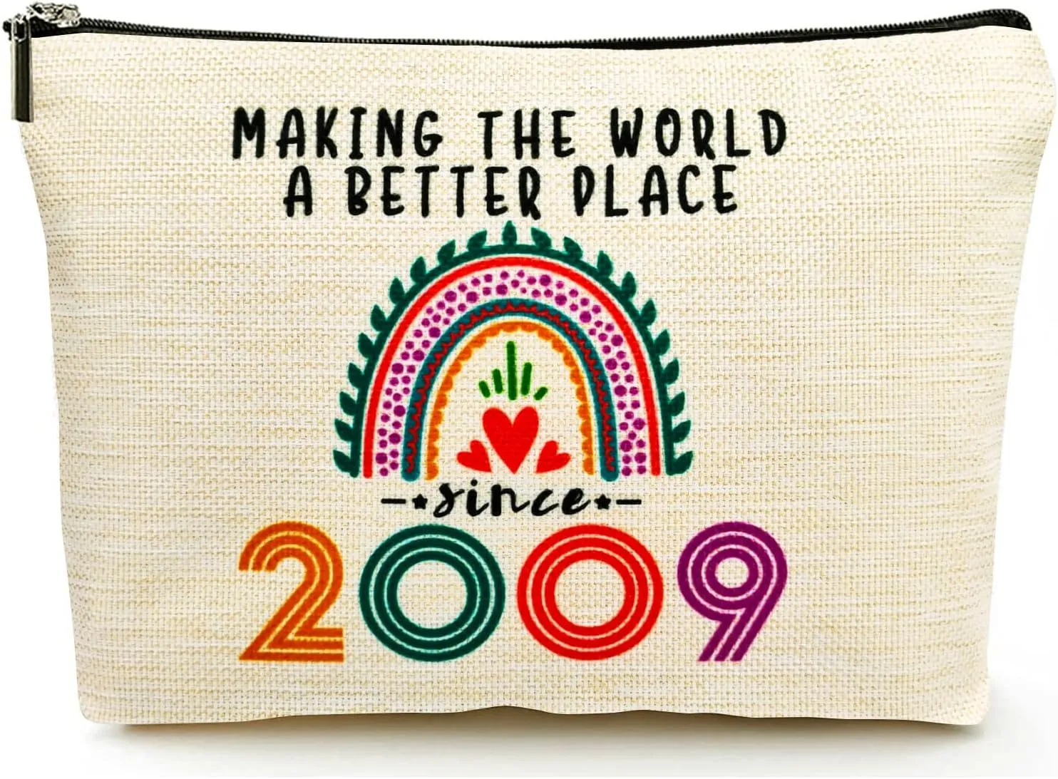 Sweet 16 Gifts for Girls, Sweet Sixteen Gifts for 16 Year Old Girl Makeup Bags, 2009 Cool 16th Birthday Decorations for Teenage Girls Gift Ideas, Sister, Daughter, Cosmetic Travel Pouch, Christmas