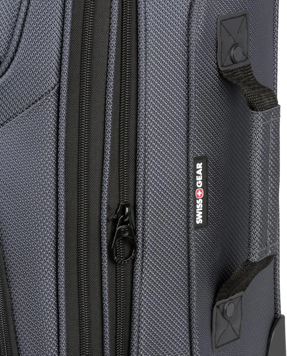 SwissGear Sion Softside Expandable Luggage, Dark Grey, Carry-On 21-Inch
