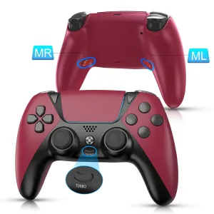 SWTOTK Control for PS4 Controller with Turbo,Paddles,Anti-Drift Joystick,Analog Triggers,Gyro Aim,Wireless Controller for PC Multi-Platform Work with Playstation 4,PC,Fire TV,Tesla,Steam,Orange