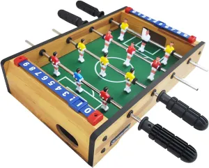 Table Football Table Football with Ball, Portable Mini Table Football Game, Arcade Table Soccer for Backyard and Sports Competition