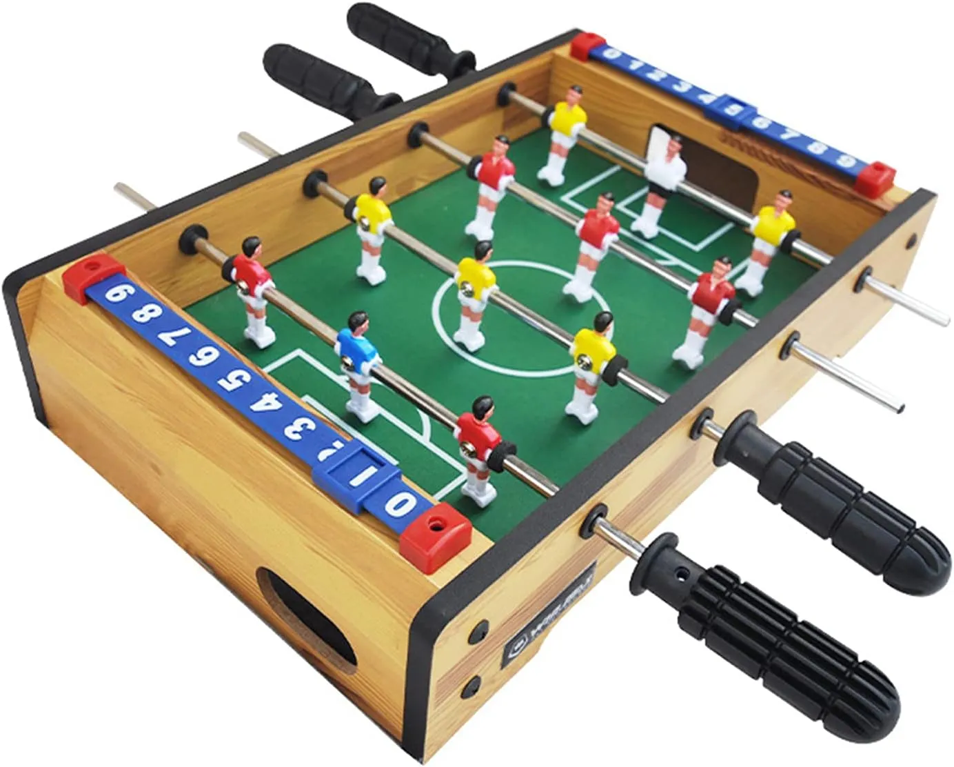 Table Football Table Football with Ball, Portable Mini Table Football Game, Arcade Table Soccer for Backyard and Sports Competition