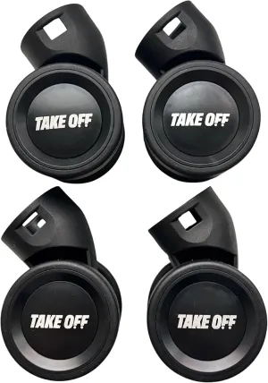 Take OFF Luggage Replacement Double Wheels Personal Item Suitcase