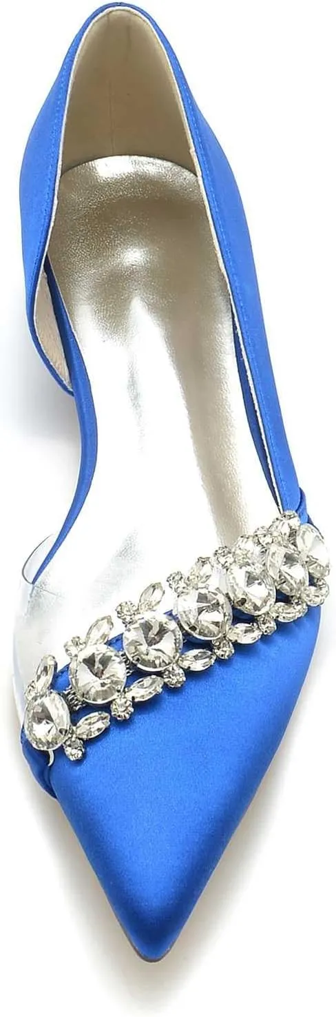 TarfiC Women's Flats Pointed-Toe Knit Ballet Shoes, Washable Soft Slip-Ons Ideal for Business Casual, Office, Work, and Wedding Events