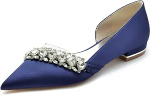 TarfiC Women's Flats Pointed-Toe Knit Ballet Shoes, Washable Soft Slip-Ons Ideal for Business Casual, Office, Work, and Wedding Events
