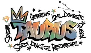 Taurus Graffiti Zodiac DTF (direct-to-film) Transfer