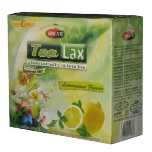 TeaLax A Gentle Laxative Lemon Flavor & Herbal brew 40 bags Kosher