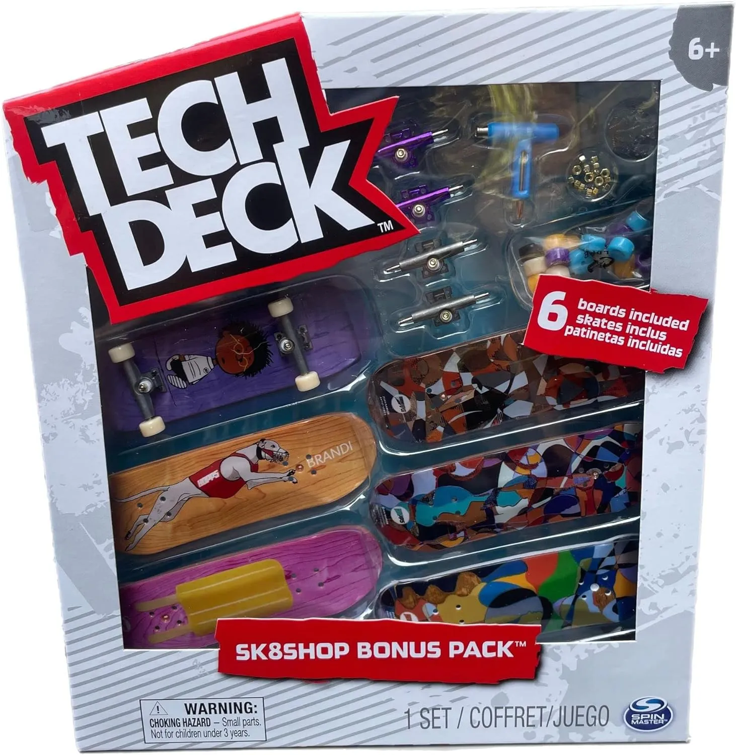 TECH DECK Sk8shop Bonus Pack Mini Finger Skateboard Multi Pack 2022 Series (Hopps (Sk8shop Bonus Pack))