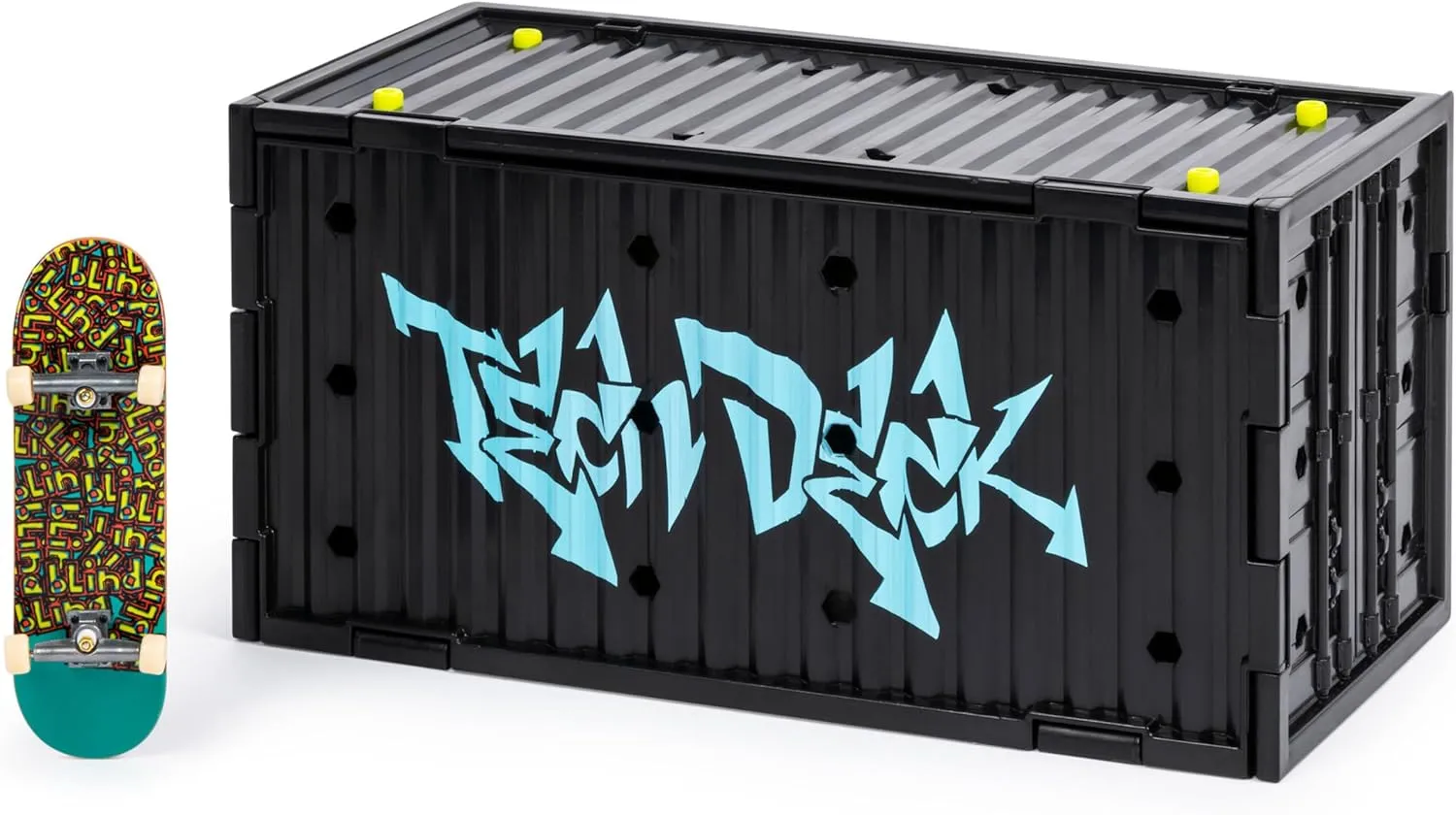 Tech Deck, Transforming SK8 Container Pro Modular Skatepark with Exclusive Fingerboard, Kids Toy for Ages 6 and Up (Styles May Vary)