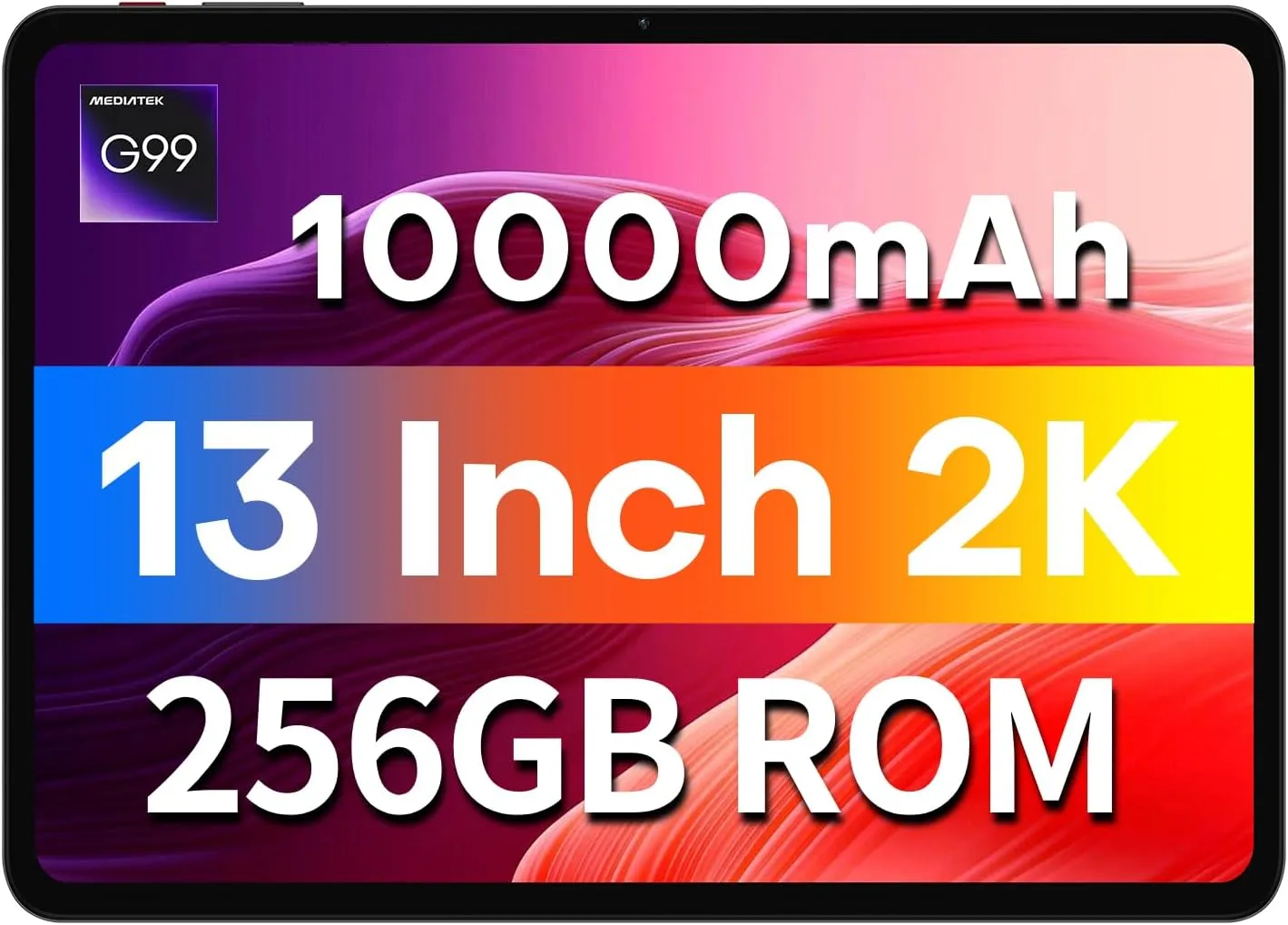 TECLAST T65Max Tablet, 13" Android Tablet with 256GB ROM, Helio G99 Octa-core for Gaming, Android 14 tableta, 10000mAh/18W Fast Charge, 13 inch Large Tablets with Widevine L1, 2.4G/5G WiFi, 8 13MP
