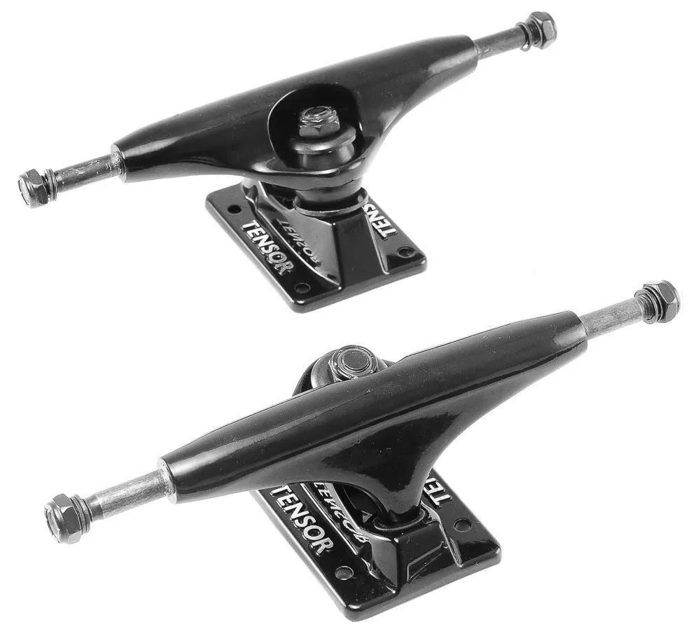 Tensor x Skatewarehouse Full Skateboard Undercarriage Kit - Black Trucks