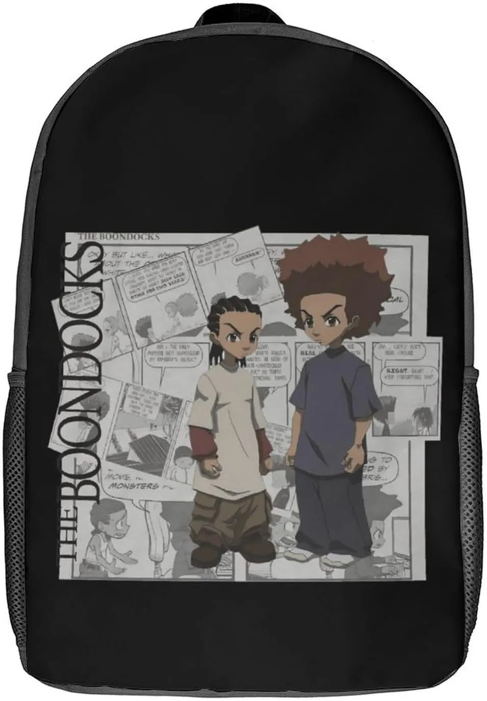 The Boonddocks Backpack Animated Travel Casual Daypack Cool Laptop Bags Cartoon Fans Multi-function Bookbags