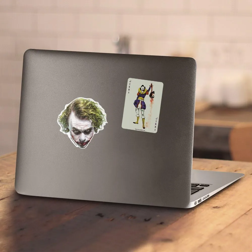 The Dark Knight Heath Ledger Painted Joker Head T Shirts & Stickers