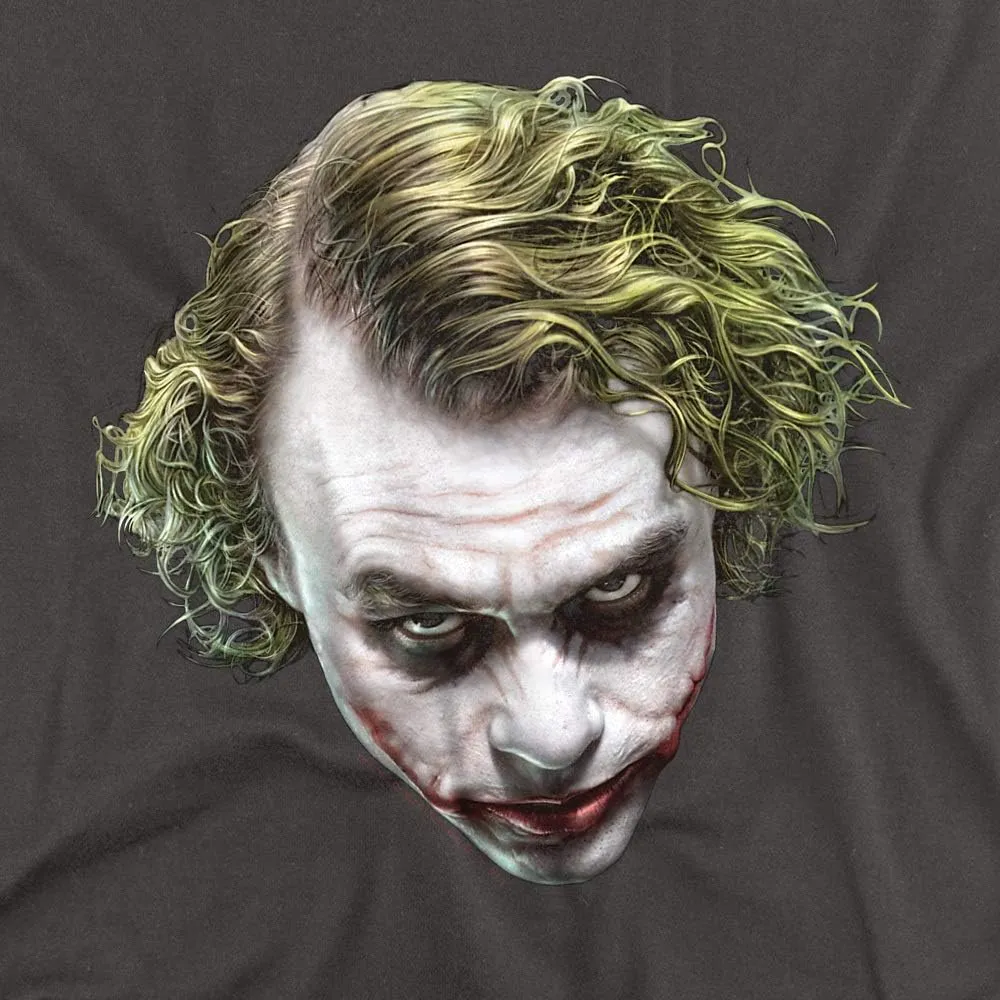 The Dark Knight Heath Ledger Painted Joker Head T Shirts & Stickers