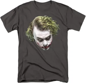 The Dark Knight Heath Ledger Painted Joker Head T Shirts & Stickers