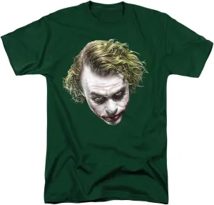 The Dark Knight Heath Ledger Painted Joker Head T Shirts & Stickers