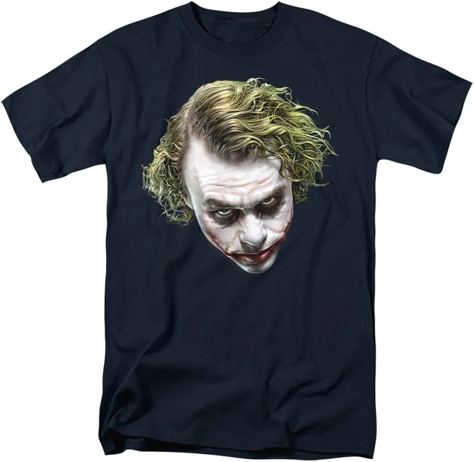 The Dark Knight Heath Ledger Painted Joker Head T Shirts & Stickers