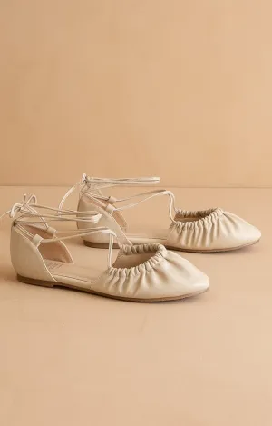The Laney - Lace Up Ballet Flats