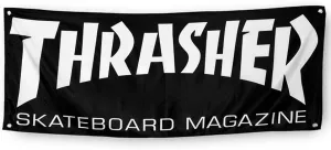 Thrasher Skateboard Magazine Mag Logo Cloth Banner