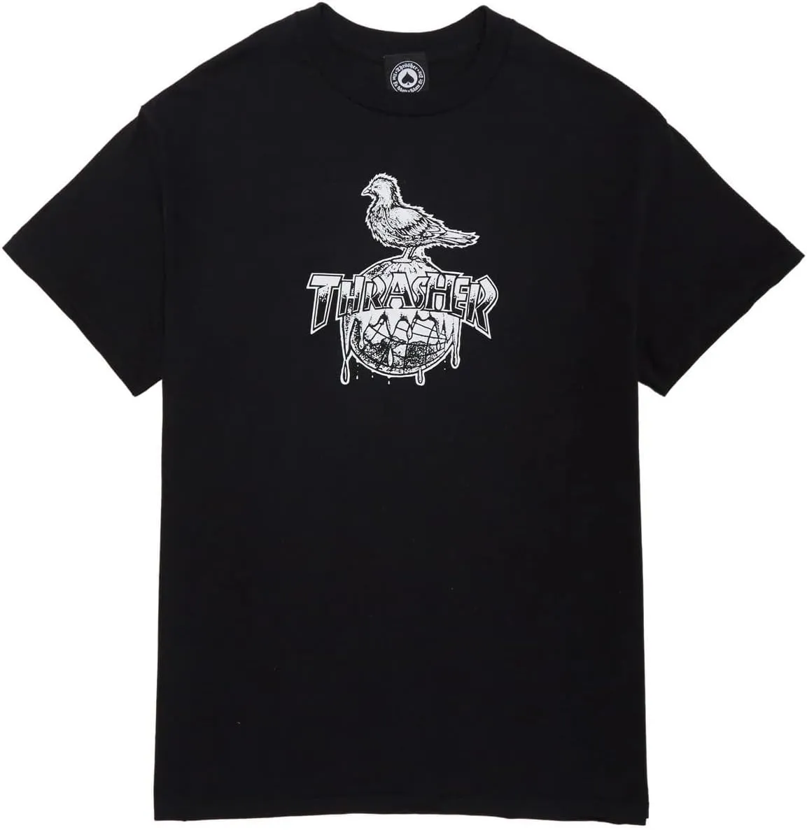 Thrasher Skateboard Magazine S/S T-Shirt Cover The Earth Skate Shirt