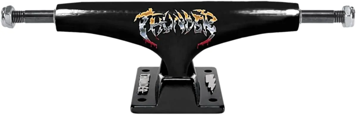 Thunder Trucks 148 Hollow Light Severed Black Skateboard Trucks - 5.5" Hanger 8.25" Axle (Set of 2)
