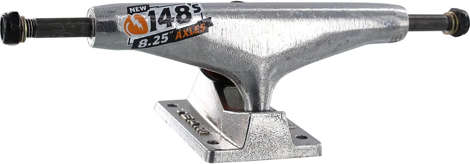 Thunder Trucks 148 Team Polished Skateboard Trucks - 5.5" Hanger 8.25" Axle with 1" Anodized Green Hardware - Bundle of 2 Items