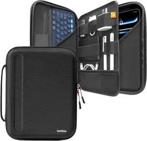 tomtoc Portfolio Case for 11 Inch iPad Pro M4, M2&M1 & iPad Air M3&M2, 2025 iPad A16, 10.9-in iPad Air 5 & iPad 10, Carrying Storage Sleeve Bag with Accessories Compartment