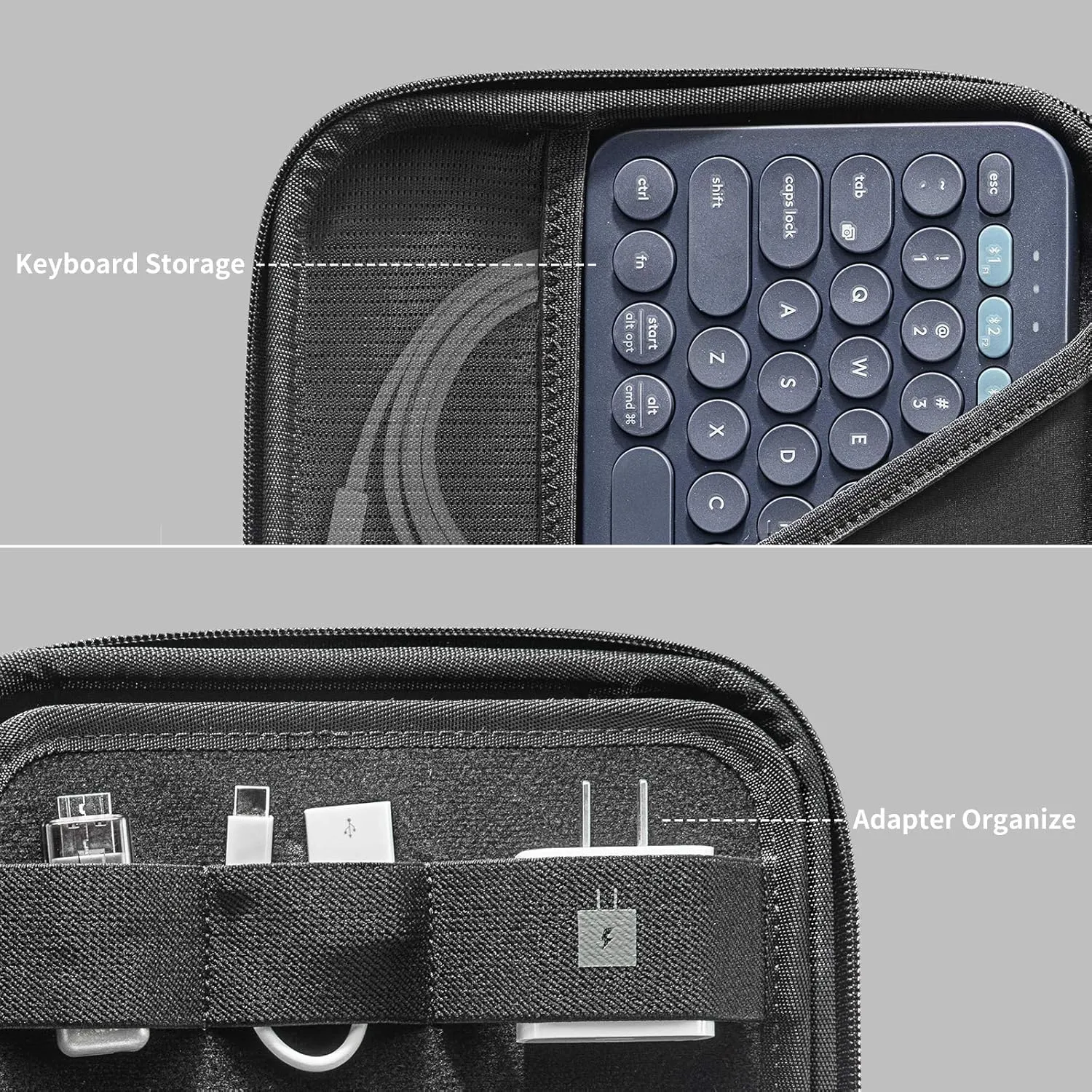 tomtoc Portfolio Case for 11 Inch iPad Pro M4, M2&M1 & iPad Air M3&M2, 2025 iPad A16, 10.9-in iPad Air 5 & iPad 10, Carrying Storage Sleeve Bag with Accessories Compartment