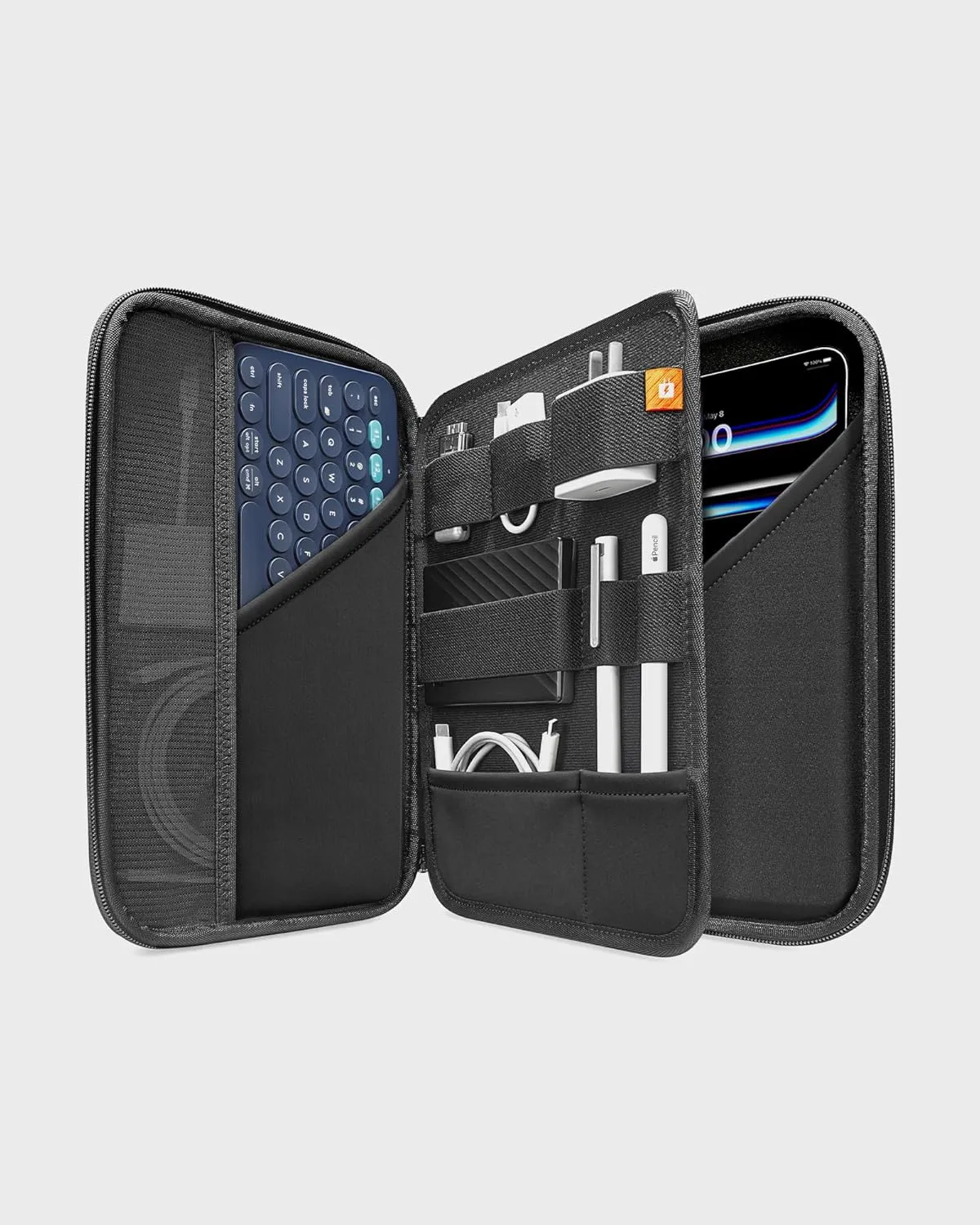 tomtoc Portfolio Case for 11 Inch iPad Pro M4, M2&M1 & iPad Air M3&M2, 2025 iPad A16, 10.9-in iPad Air 5 & iPad 10, Carrying Storage Sleeve Bag with Accessories Compartment
