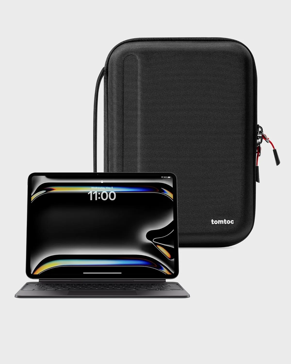 tomtoc Portfolio Case for 11 Inch iPad Pro M4, M2&M1 & iPad Air M3&M2, 2025 iPad A16, 10.9-in iPad Air 5 & iPad 10, Carrying Storage Sleeve Bag with Accessories Compartment