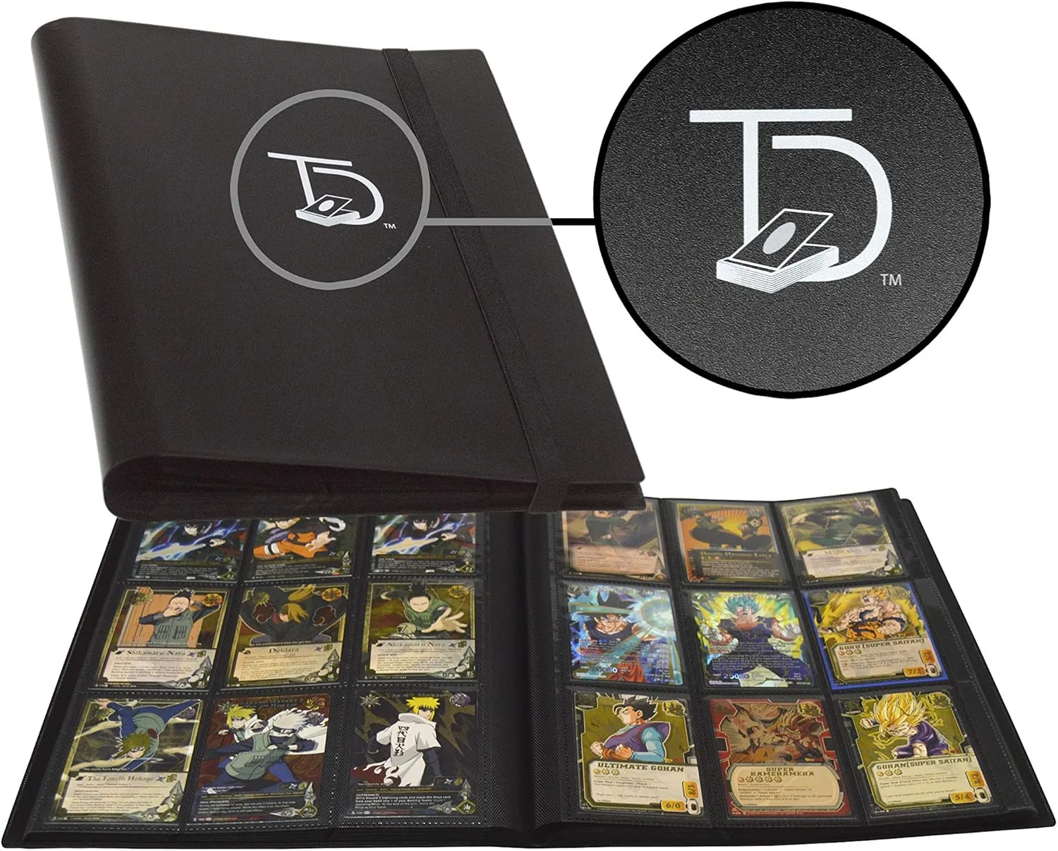 TopDeck 500 Card Pocket Folder Pro | 9 Pocket Trading Cards Album | Side Load Sleeves | MTG/Yugioh/TCG Folder | Trading & Sports Holder |