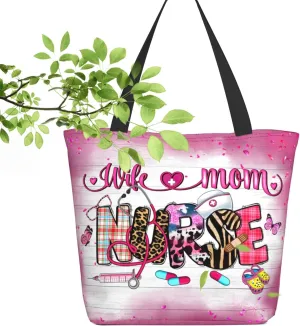 Tote Bag for Women Reusable Shopping Tote Bag Zippered Inspirational Scripture Shoulder Bags