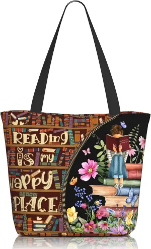 Tote Bag for Women Reusable Shopping Tote Bag Zippered Inspirational Scripture Shoulder Bags