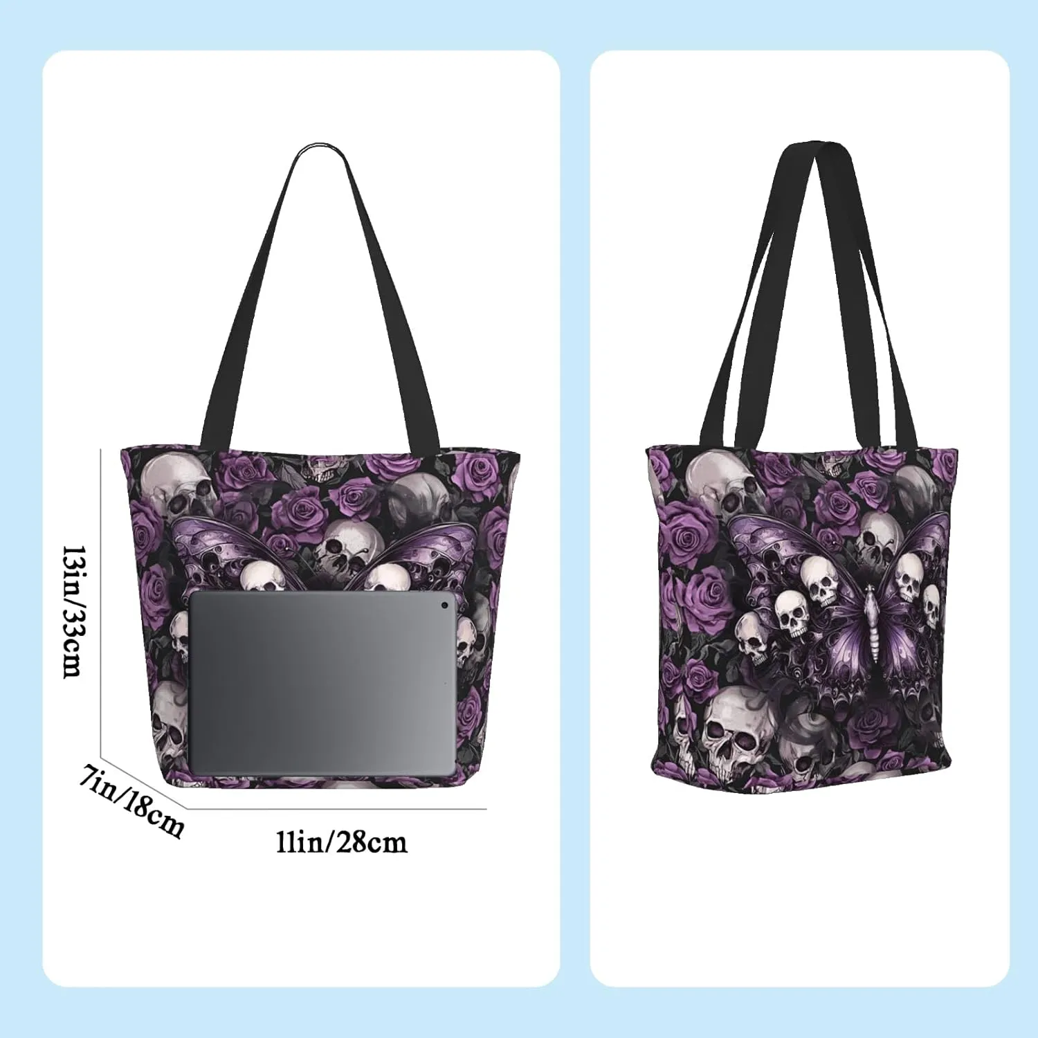 Tote Bag for Women Reusable Shopping Tote Bag Zippered Inspirational Scripture Shoulder Bags